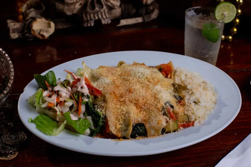 Vegetable Lasagna on the pirate ship menu